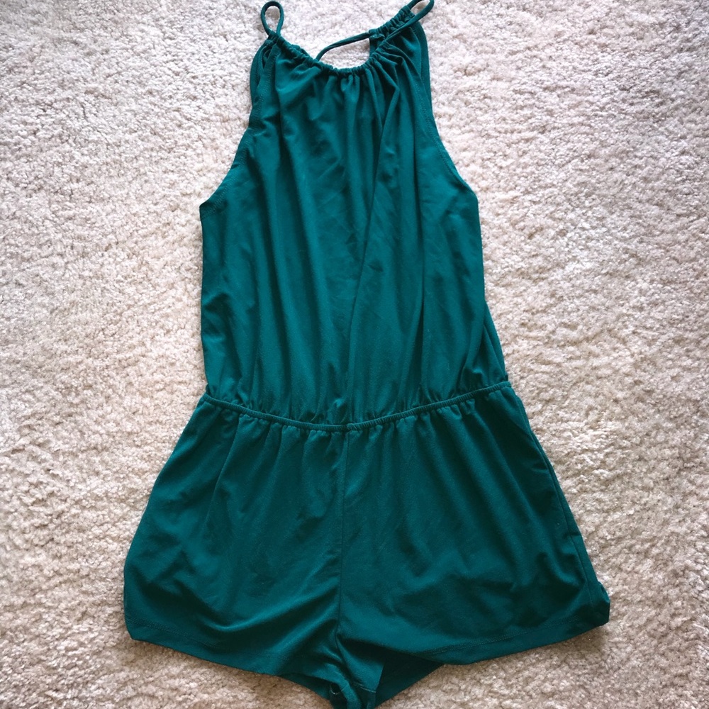 Halter neck romper